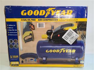 compressor air psi gallon includes piece oil kit goodyear accessory